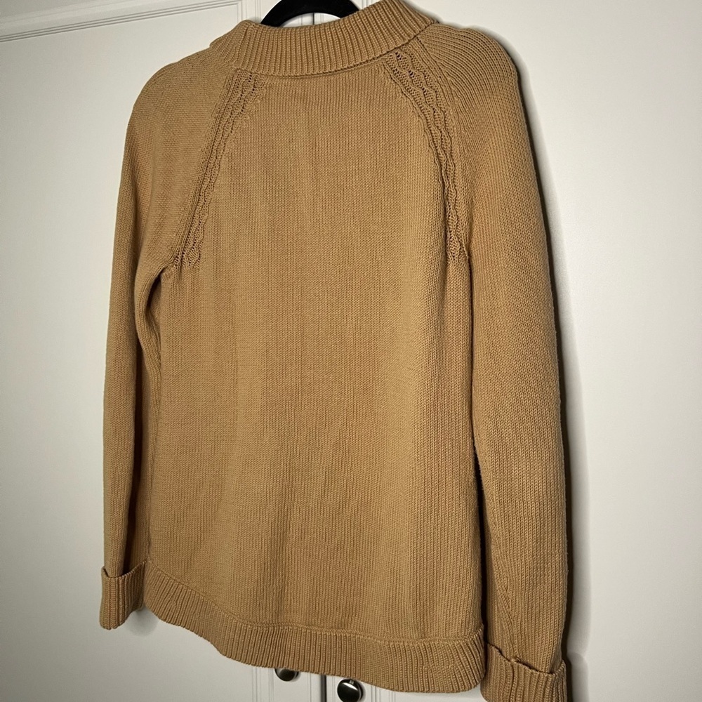Talbots 100% Cotton Cableknit Fisherman Sweater - Picture 8 of 9